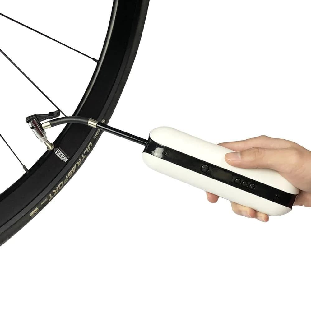 image-Outdoor Sport Riding 500mAh Smart Electric Bicycle Pump Bicycle Pump Bicycle Accessories Bike Inflator Bike Part High Quality