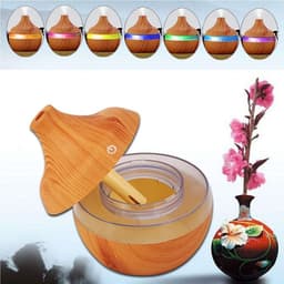 image-Wood Grain Aromatherapy USB Humidifier Drops Water Air Purification essential oil aroma diffuser Creative home grain