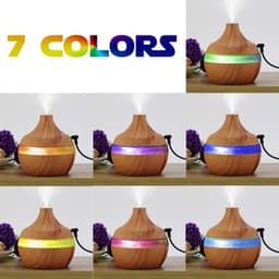 image-Wood Grain Aromatherapy USB Humidifier Drops Water Air Purification essential oil aroma diffuser Creative home grain