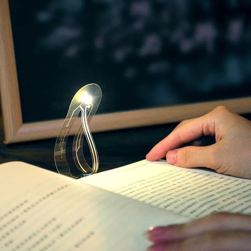 image-Mini Thin LED Book Light For Reading Bulbs Novelty Card Flashlight Funny Night Light Bookmark Lamp