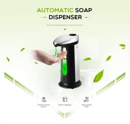 image-Automatic Liquid Soap Dispenser Smart Sensor Touchless 400Ml