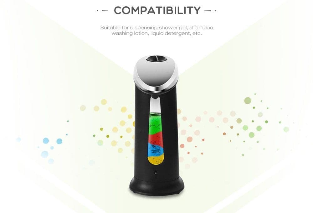 image-Automatic Liquid Soap Dispenser Smart Sensor Touchless 400Ml