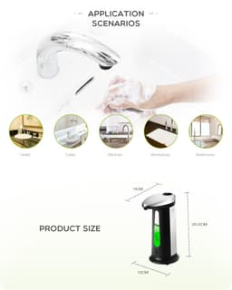 image-Automatic Liquid Soap Dispenser Smart Sensor Touchless 400Ml