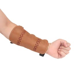 image-Krayney Youth Leather 3-Strap Arm Guard Hunting Shooting Arrow Bow Gear Accessories, Archery Arm Protector