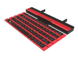 image-Outdoor Office Portable Folding Wireless Reel Keyboard