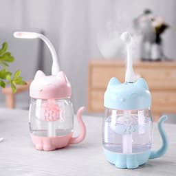 image-New cute pet cat three-in-one humidifier USB desktop office home car civilian humidifier atomizer