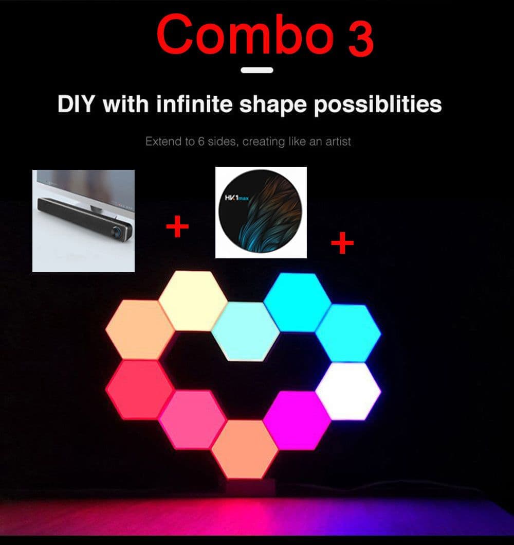 image-Smart Home Quantum Lamp APP Voice Control 1600W Hue Light Tone Shake