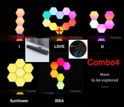 image-Smart Home Quantum Lamp APP Voice Control 1600W Hue Light Tone Shake