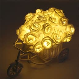 image-Battery Powered 1M 2M 5M 10M LED Rose Flower String Lights Holiday Valentine's Day Wedding Birthday Party Decor Garland