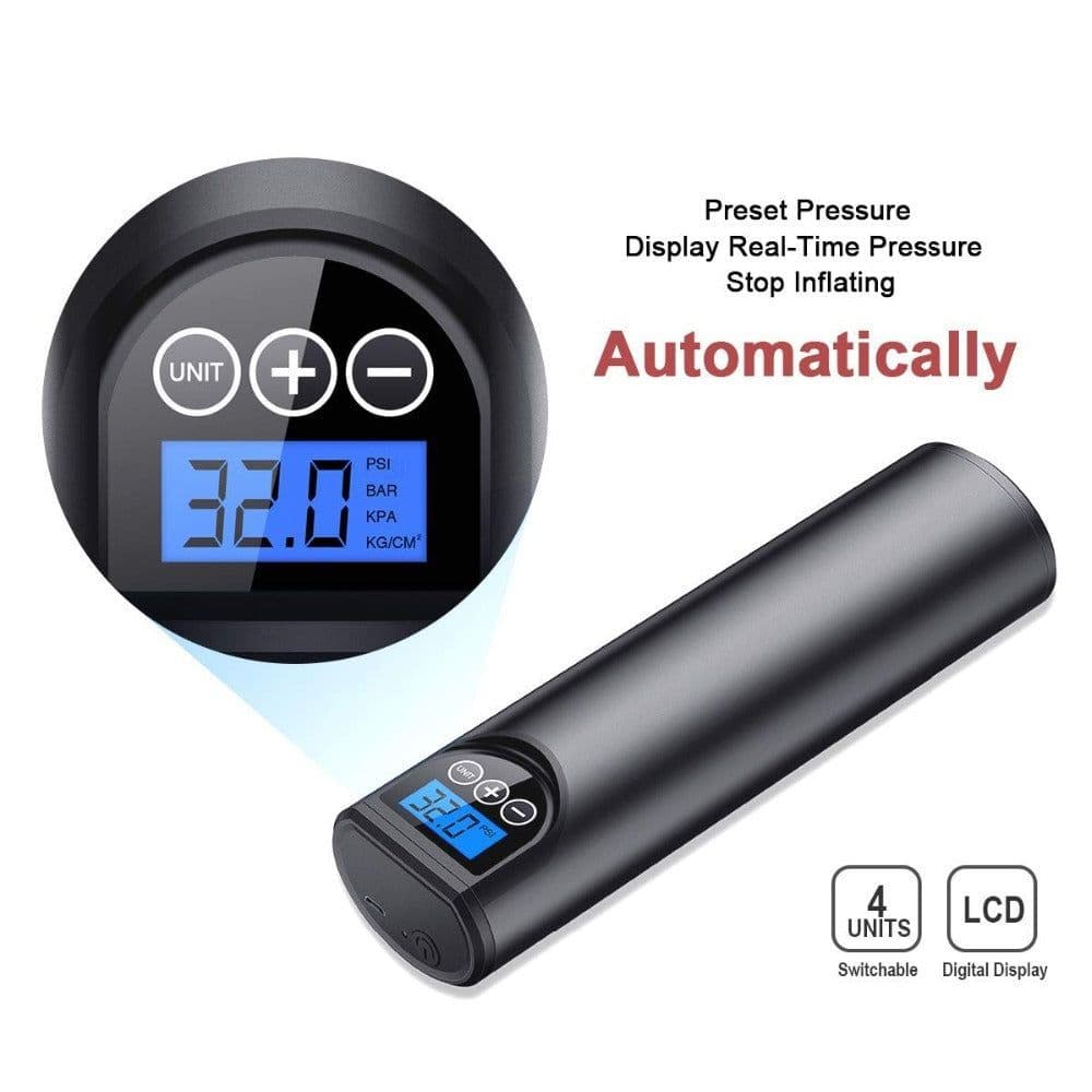 image-Automobile Tire AirPump Hand Held Multi-functional Intelligent Vehicle Mounted Inflation Mini Portable AirPump