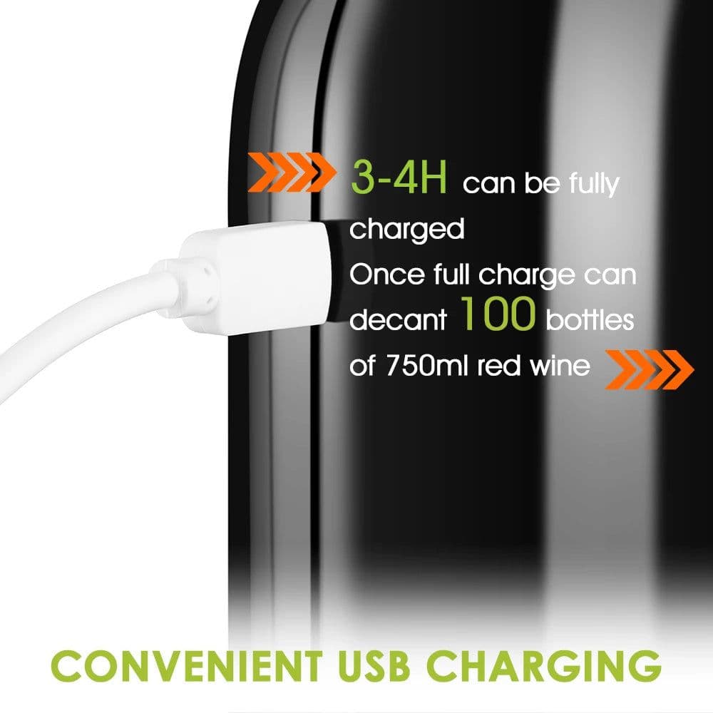 image-Portable Electric Wine Pourer Smart Wine Decanter Automatic Red Wine Pourer