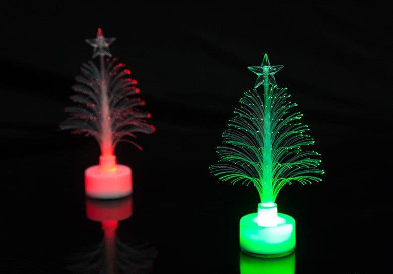 image-LED Fiber Optic Night Light Colourful Changing Lamp Multi-Color Christmas Tree Star Decoration Home Party Gift