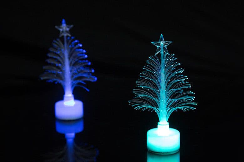 image-LED Fiber Optic Night Light Colourful Changing Lamp Multi-Color Christmas Tree Star Decoration Home Party Gift