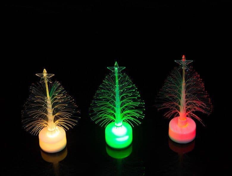 image-LED Fiber Optic Night Light Colourful Changing Lamp Multi-Color Christmas Tree Star Decoration Home Party Gift