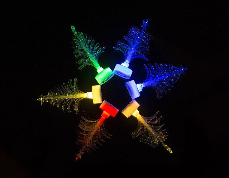 image-LED Fiber Optic Night Light Colourful Changing Lamp Multi-Color Christmas Tree Star Decoration Home Party Gift