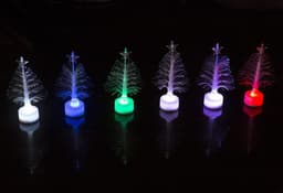 image-LED Fiber Optic Night Light Colourful Changing Lamp Multi-Color Christmas Tree Star Decoration Home Party Gift