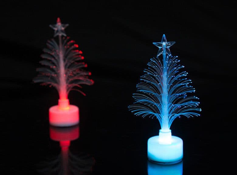 image-LED Fiber Optic Night Light Colourful Changing Lamp Multi-Color Christmas Tree Star Decoration Home Party Gift
