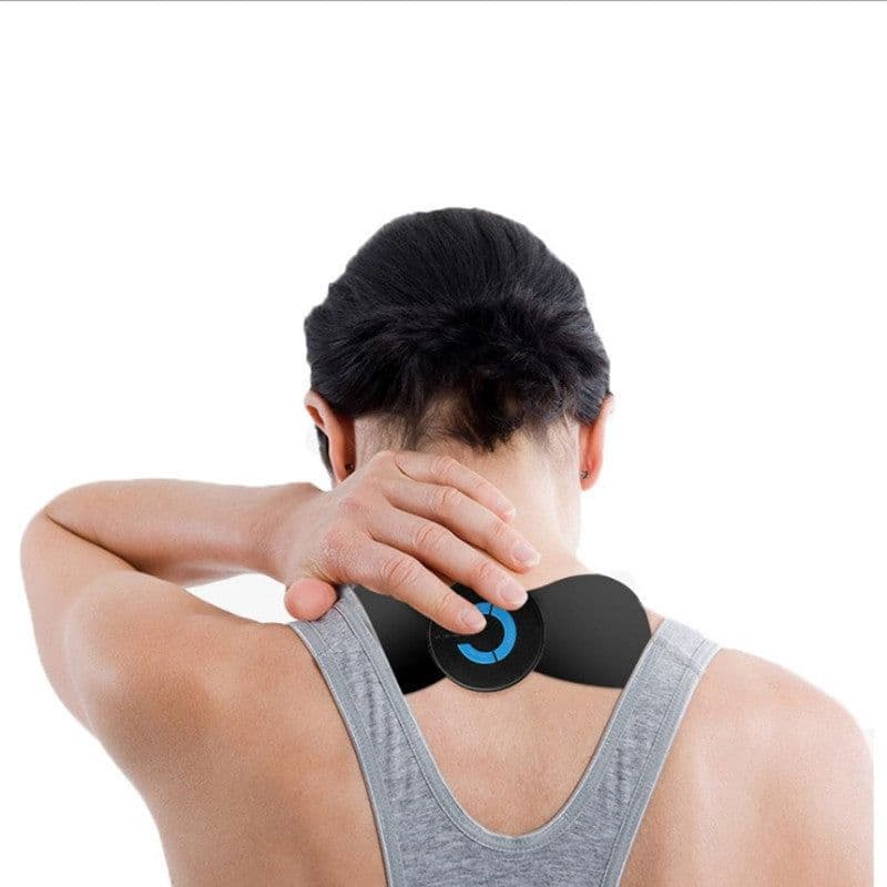 image-High Quality Mini Wireless Electric Neck Massager 6 Modes Intelligent Cervical Massage Stickers Pain Relief USB Charging