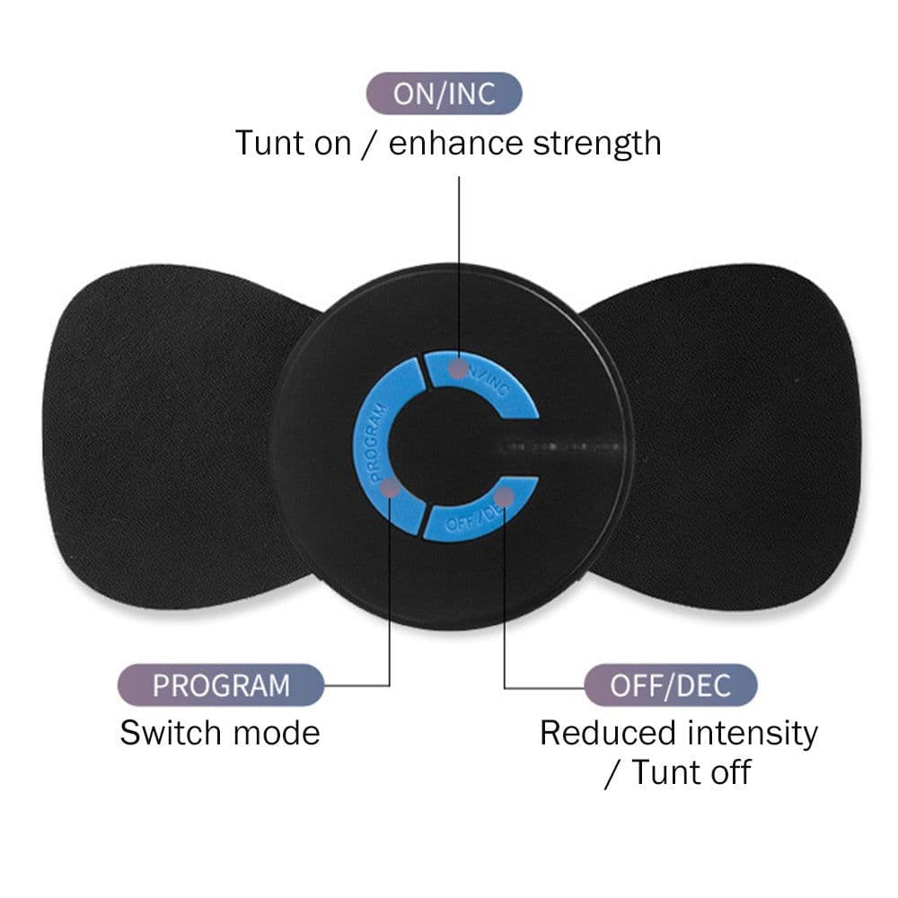image-High Quality Mini Wireless Electric Neck Massager 6 Modes Intelligent Cervical Massage Stickers Pain Relief USB Charging