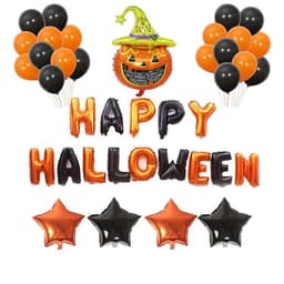 image-Halloween Pumpkins Balloon Decoration Bat Helium Balloons Halloween Home Decoration