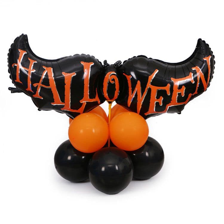 image-Halloween Pumpkins Balloon Decoration Bat Helium Balloons Halloween Home Decoration