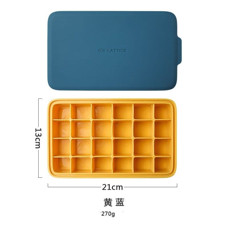 image-Silicone 12 Cavity Hexagon 3D Ice Mold DIY Popsicle Mould Ice Cream Makers Storage Box