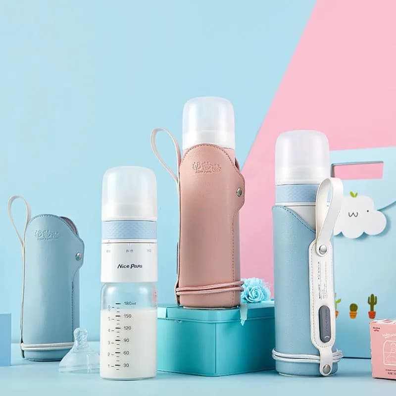 image-Baby Milk Bottle Thermostatic Glass Wide Caliber Anti Flatulence