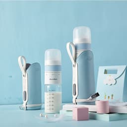 image-Baby Milk Bottle Thermostatic Glass Wide Caliber Anti Flatulence