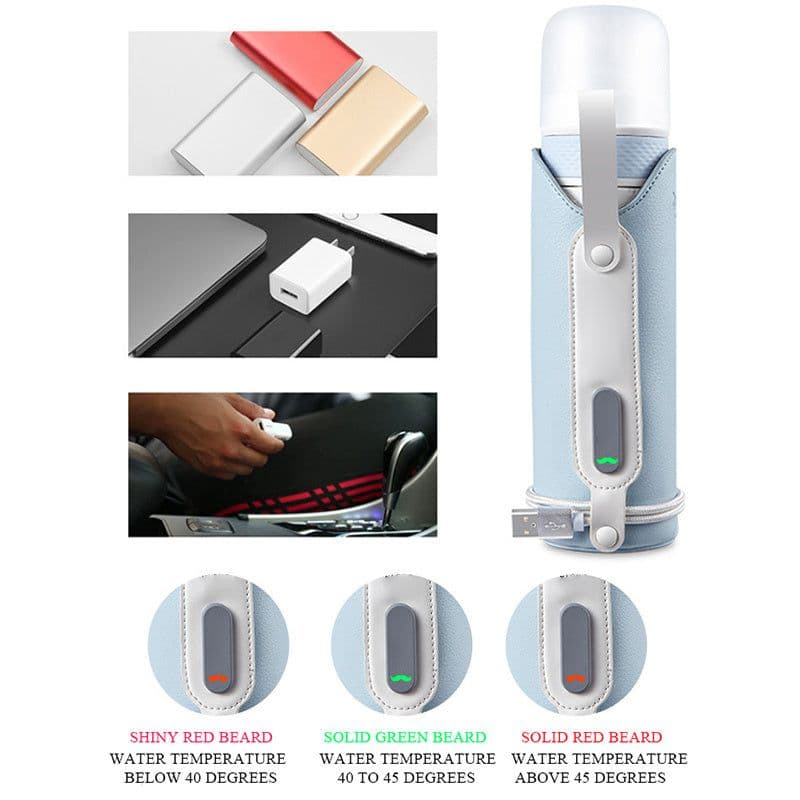 image-Baby Milk Bottle Thermostatic Glass Wide Caliber Anti Flatulence