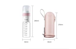 image-Baby Milk Bottle Thermostatic Glass Wide Caliber Anti Flatulence