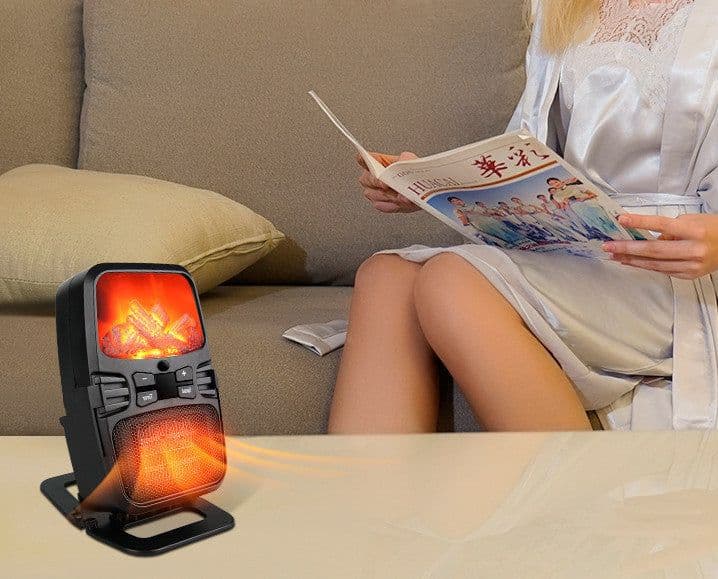 image-1000W Portable Electric Heater Mini Fan Heater Desktop Household Wall Handy Heating Stove Radiator Warmer Machine 110-220V