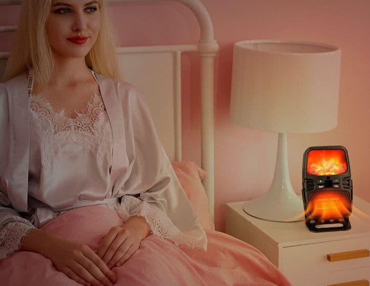 image-1000W Portable Electric Heater Mini Fan Heater Desktop Household Wall Handy Heating Stove Radiator Warmer Machine 110-220V