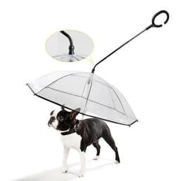 image-Hot Selling Transparent Pet Supplies Adjustable Pet C Type Umbrella