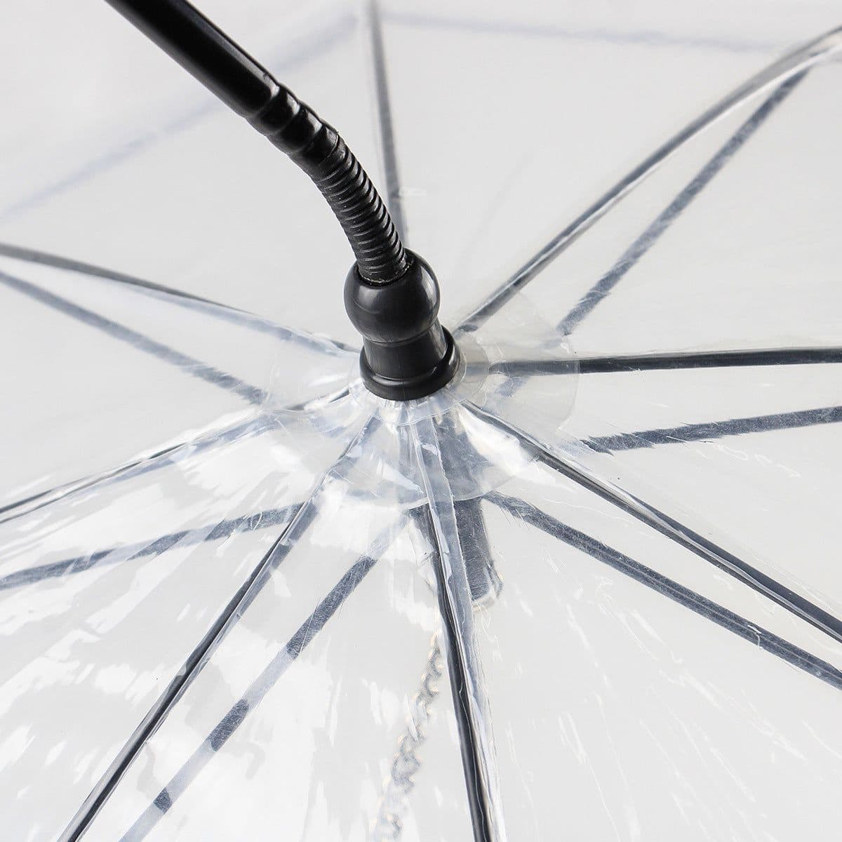 image-Hot Selling Transparent Pet Supplies Adjustable Pet C Type Umbrella