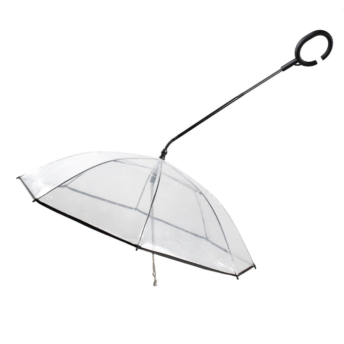 image-Hot Selling Transparent Pet Supplies Adjustable Pet C Type Umbrella
