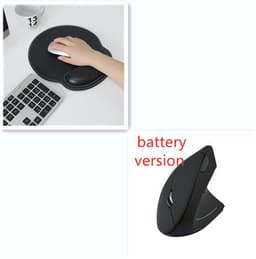 image-Ergonomic Vertical Wireless Mouse 6 Buttons Optical Mice