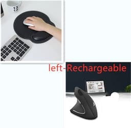 image-Ergonomic Vertical Wireless Mouse 6 Buttons Optical Mice