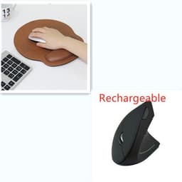 image-Ergonomic Vertical Wireless Mouse 6 Buttons Optical Mice