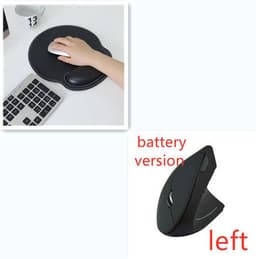 image-Ergonomic Vertical Wireless Mouse 6 Buttons Optical Mice