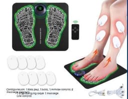 image-Electric EMS Foot Massager Pad Feet Muscle Stimulator Leg Reshaping Foot Massage Mat Relieve Ache Pain Health Care