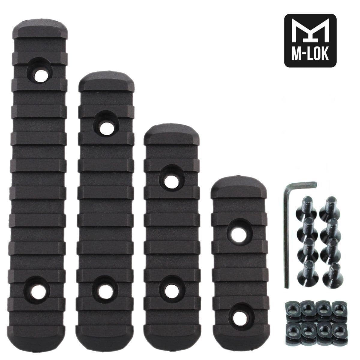 image-4PCS /SET Hunting Accessories Rail Scope Mount Rifle Airsoft Flashlight Rail Nylon MOE Guide Rail H5