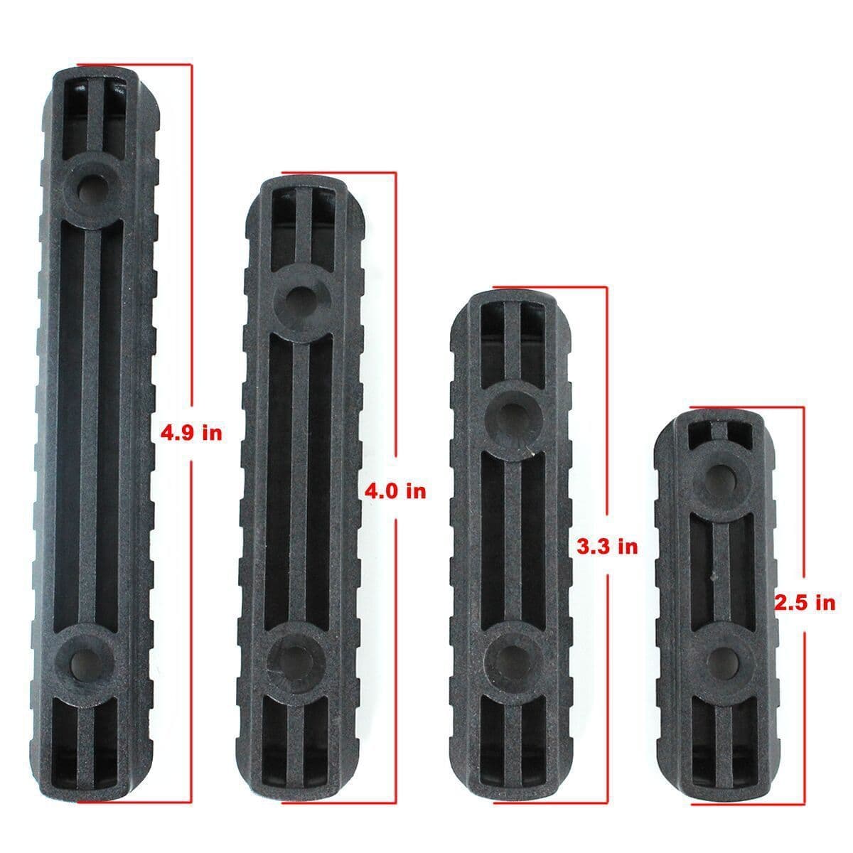 image-4PCS /SET Hunting Accessories Rail Scope Mount Rifle Airsoft Flashlight Rail Nylon MOE Guide Rail H5