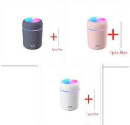 image-Home Car Charging Colorful Air Humidifier Usb Water Replenishment