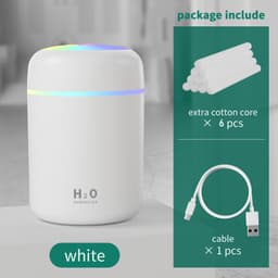 image-Home Car Charging Colorful Air Humidifier Usb Water Replenishment