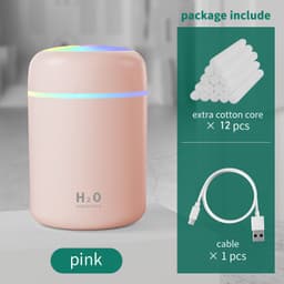 image-Home Car Charging Colorful Air Humidifier Usb Water Replenishment