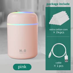 image-Home Car Charging Colorful Air Humidifier Usb Water Replenishment