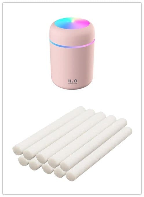 image-Home Car Charging Colorful Air Humidifier Usb Water Replenishment