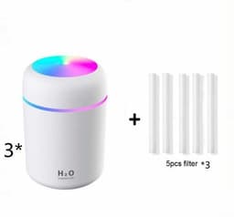 image-Home Car Charging Colorful Air Humidifier Usb Water Replenishment