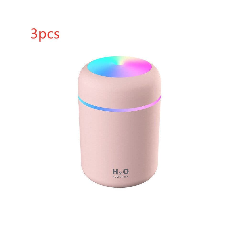 image-Home Car Charging Colorful Air Humidifier Usb Water Replenishment