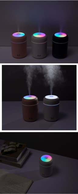 image-Home Car Charging Colorful Air Humidifier Usb Water Replenishment